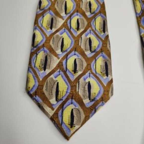 Facets Men's Tie 100% Silk - Picture 4 of 8